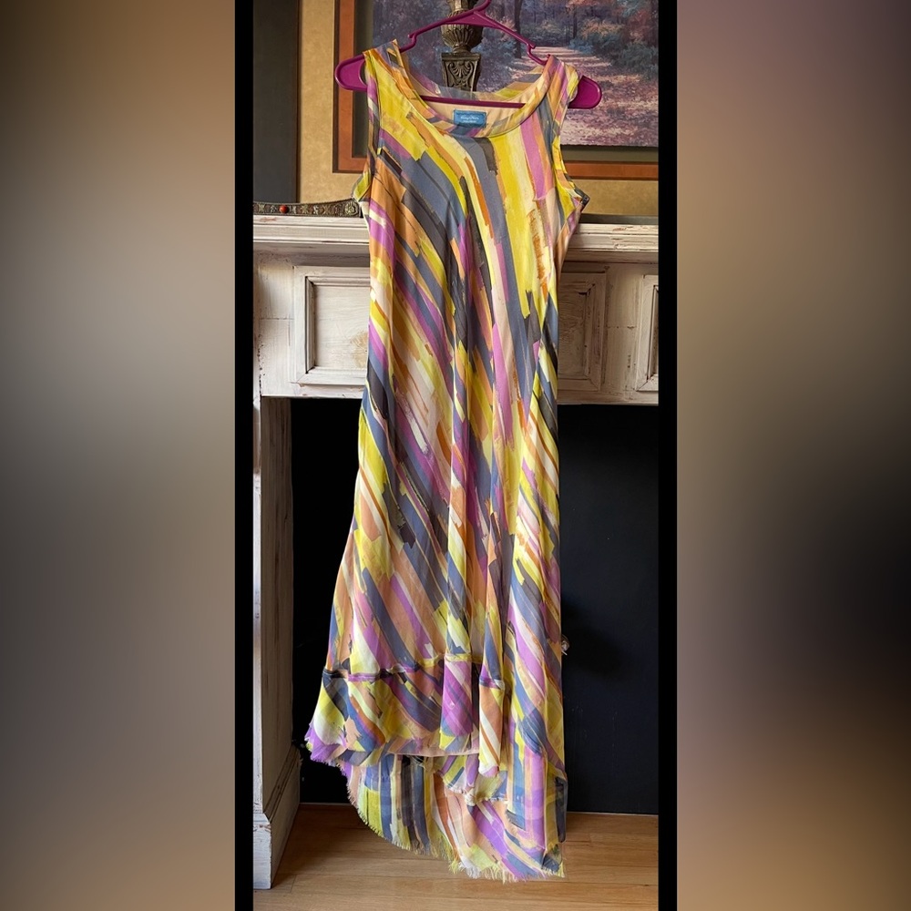 Simply Vera Vera Wang Multicolor Asymmetrical Sleeveless Dress